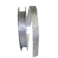 Reliant Ribbon Reliant Ribbon 92832-070-03J Glitter All Rd Ribbon - Silver - 0.625 in. x 25 yards 92832-070-03J